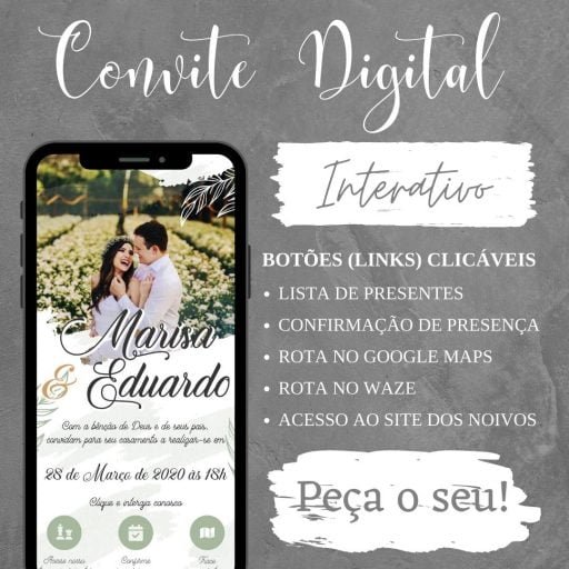 COMO FAZER CONVITE DE CASAMENTO INTERATIVO COM LINK 